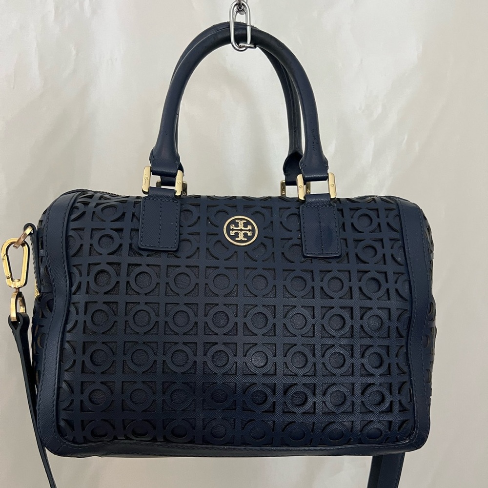 Tory Burch navy Satchel Bag